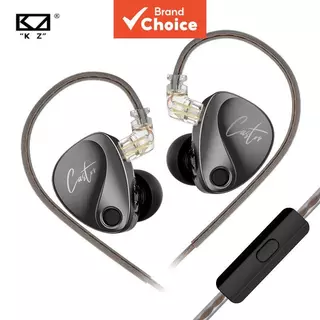 KZ Castor Intra-Auricular HiFi Fones de Ouvido 2DD Dinâmicos de Alta-Fidelidade, Monitor Tunável, Cancelamento de em Oferta na Shopee