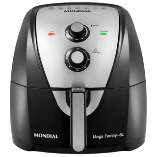 Fritadeira Elétrica Sem Óleo AFN80BI Air Fryer Mega Family 8 Litros Mondial em Oferta na Shopee