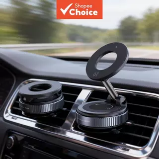 Suporte Magnético De Telefone Para Carro Com Adsorção A Vácuo De Rotação 360 Mãos-Livres Painel