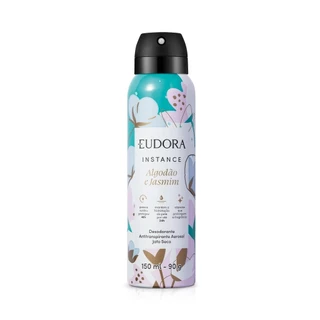 Eudora Instance Desodorante Algodão e Jasmim 150ml em Oferta na Shopee