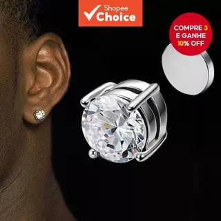 Cobre Quatro Pinos Zircão Magnético Orelha Punhos Homens Circulares Sem Piercing em Oferta na Shopee