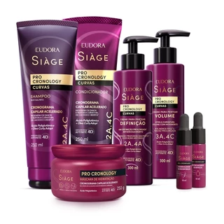 Combo Siàge Pro Cronology Curvas Completo (7 itens) em Oferta na Shopee