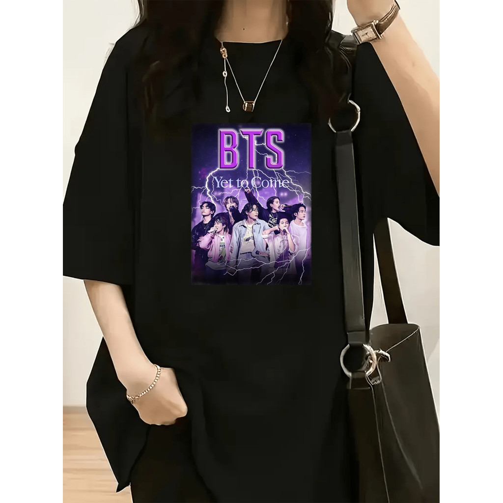 Camiseta Oversized Feminina Plus Size Em Algodão Puro Com Estampa Do ...