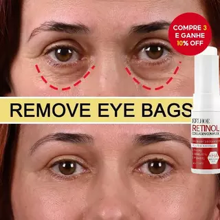 Creme para os Olhos de Colágeno, Creme Removedor de Bolsas nos Olhos, Cuidados com os Olhos, Removedor de Bolsas nos em Oferta na Shopee