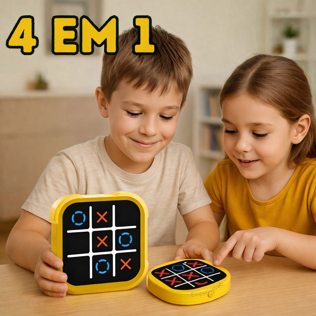 Jogo Da Velha Digital Interativo Portátil com Luz LED e USB | Shopee Brasil