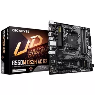 Placa Mae B550m Ds3h Ac R2 Gigabyte AMD AM4, Micro ATX, DDR4, RGB em Oferta na Shopee