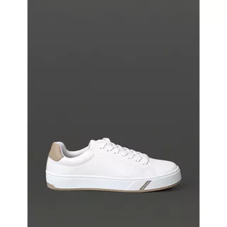 Tênis Masculino Palito Clean Casual Calvin Klein Jeans - Branco/Caqui Claro em Oferta na Shopee