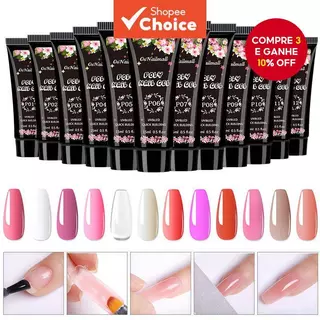 12 Cores Gel Extensão de Unhas Gel Acrílico Polonês Unhas Estendidas Construção Rápida Gel de Unhas Mais Forte e Longo em Oferta na Shopee