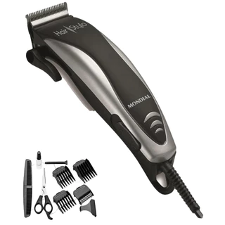 Máquina de Cortar Cabelo Mondial Hair Stylo CR-02 4 com Pentes em Oferta na Shopee