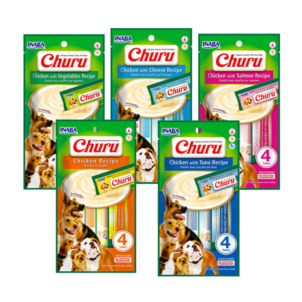 Churu Dog Inaba Petisco Cremoso Para Cães 54 g - Contém 4 Sachês de 14 ...