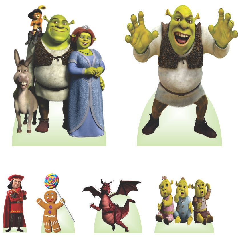 DISPLAYS EM MDF SHREK para Decoração de Festa M1 | Shopee Brasil