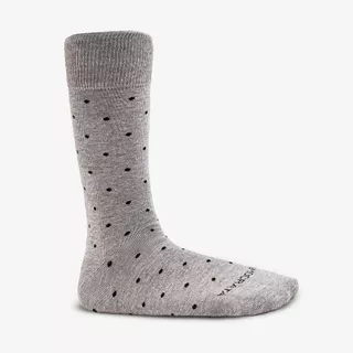 Meia Masculina Cano Longo Algodão Poliamida Cinza Poá 39/44 em Oferta na Shopee