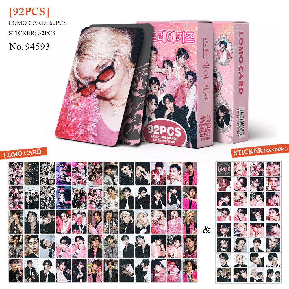 92-96pcs STRAY KIDS Magic School Lomo Cards Rock Star Perfect Day