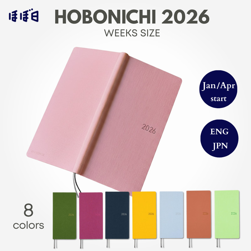 Hobonichi Techo Weeks Weekly Left Slim Vertical Planner | Shopee