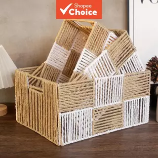 Cesto de Armazenamento Retangular, Organizador Colorido para Prateleiras, Armários e Armazenamento de Mesa – Resistente em Oferta na Shopee