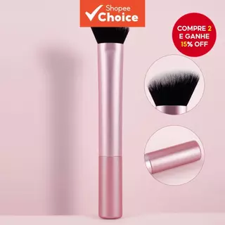 Um Pincel De Contorno Grande Rosa Angular Sombra Rosto Facial Silhueta Maquiagem em Oferta na Shopee