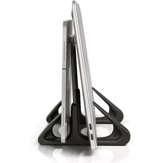 Suporte de mesa vertical para notebook e tablet reforçado - Octoo, Black - LiteStand Vertical