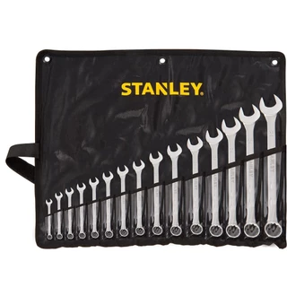 Jogo de chave combinada de 6 a 32 aço cromo vanádio com 15 peças - Stanley em Oferta na Shopee