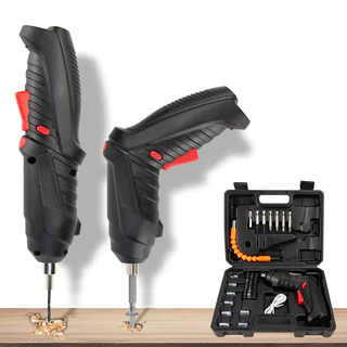 Kit Parafusadeira Doméstica com maleta Leve Portátil Type -C Recarregável