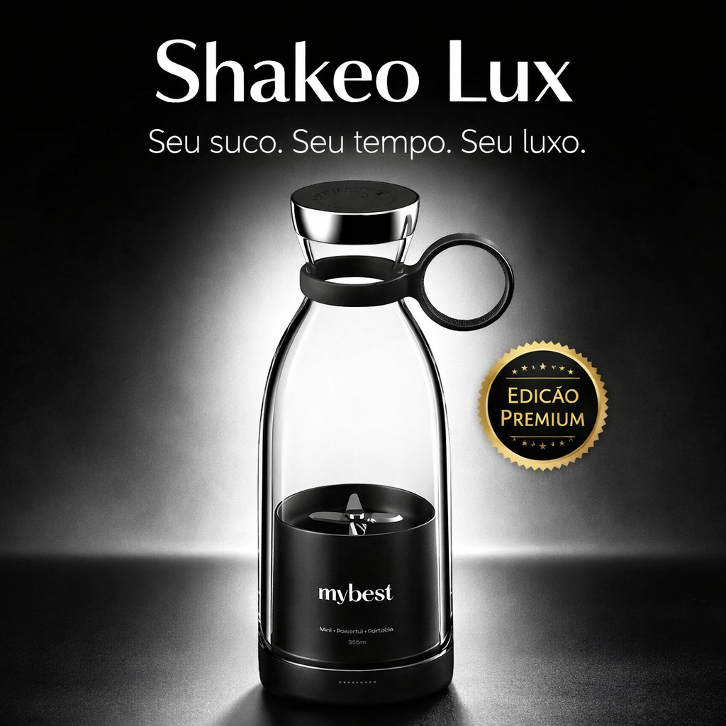Garrafa Liquidificador Portátil Mybest Shakeo Lux 350ml Mixer ...