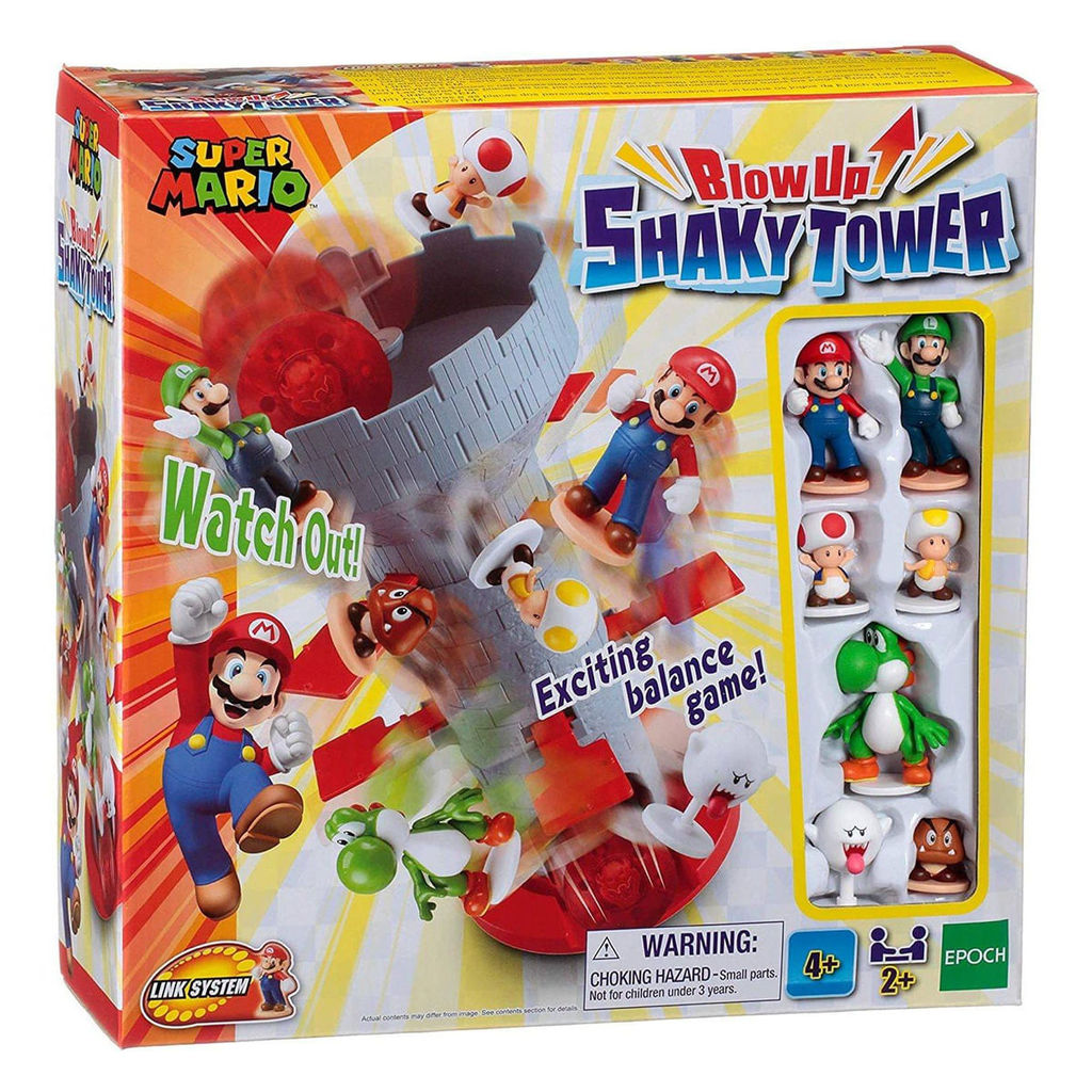 Jogo - Super Mario - Blow Up Shaky Tower - 7356 EPOCH MAGIA em Oferta na Shopee
