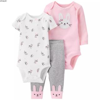 Lucky baby/kit body e calça bebê/ kit body bebê menina carters/conjunto body e calça bebê menina em Oferta na Shopee