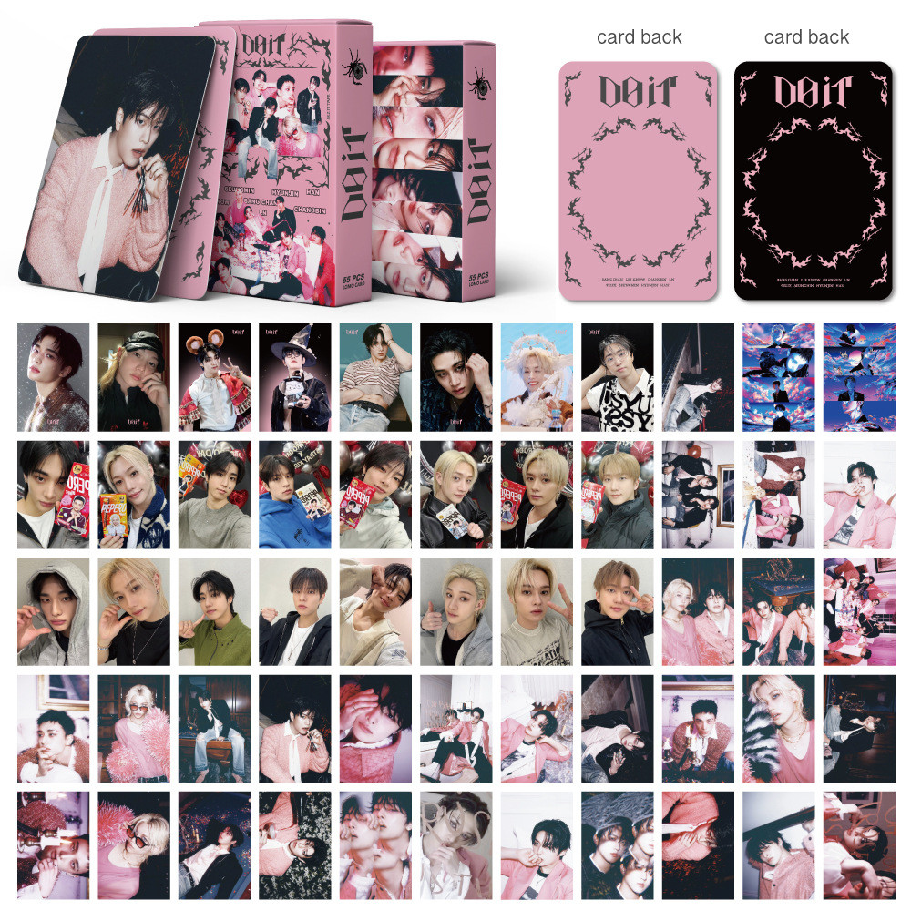smrookies show チソン トレカ 55pcs STRAY KIDS SKZ HOP Lomo Cartões ATE Perder My Breath Magic