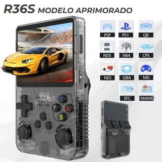 Playstation R36S + de 15.000 Videogame Tela IPS 3.5 Polegadas Suporta Expansão De Memória 256GB em Oferta na Shopee