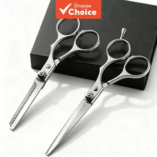 Tesoura Profissional de Cabeleireiro - Ferramenta de Corte e Desbaste de 6 Polegadas para Barbeiro, Salão de Beleza, em Oferta na Shopee