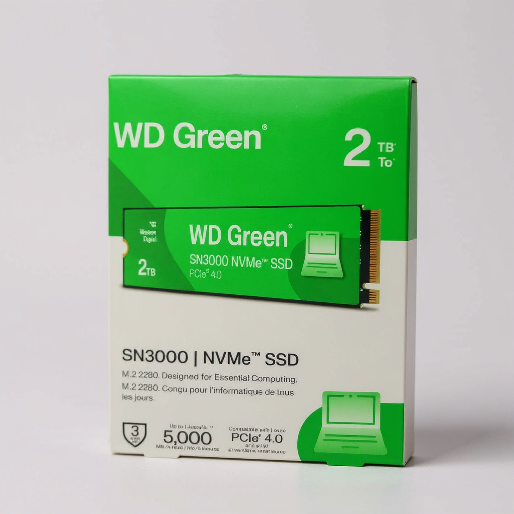 SSD M.2 2TB WD GREEN SN3000 2280 NVME PCIE GEN4.0 WDS200T4G0E 4100