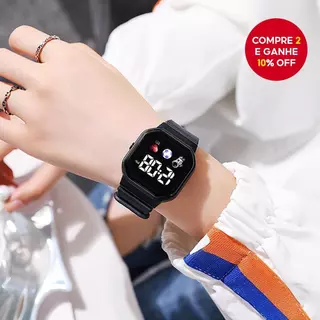 Relógio Digital Masculino Com Luz De Fundo LED E Presente De Feriado Final Multifuncional em Oferta na Shopee