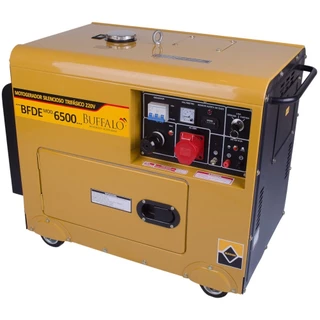 Gerador de energia 6,9 Kva a diesel partida elétrica trifásico BFDE 6.500 - Buffalo em Oferta na Shopee