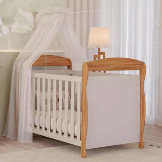 Berço Americano Marquesa 3 Em 1 Mini Cama Mini Sofá Off White 100% MDF em Oferta na Shopee