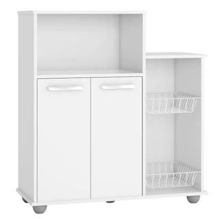 Armário Multiuso Fruteira Poliman Móveis Sollys com 2 Portas em Oferta na Shopee