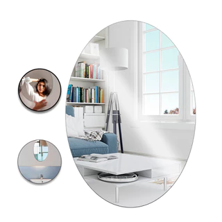 Espelho Adesivo Decorativo Plástico Flexível em Oferta na Shopee
