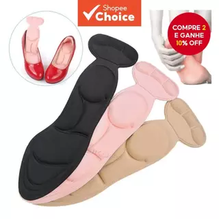 Palmilhas de salto alto femininas anti-bolhas, inserções ocos para sapatos de salto e tênis, tamanho único. em Oferta na Shopee
