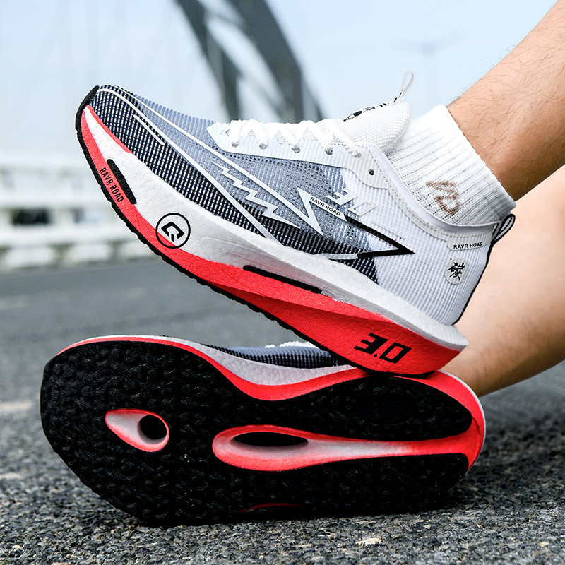 Novos Sapatos Esportivos Casuais De Placa De Carbono Com Almofada Macia E Tênis De Corrida off-road Antiderrapantes Ao A