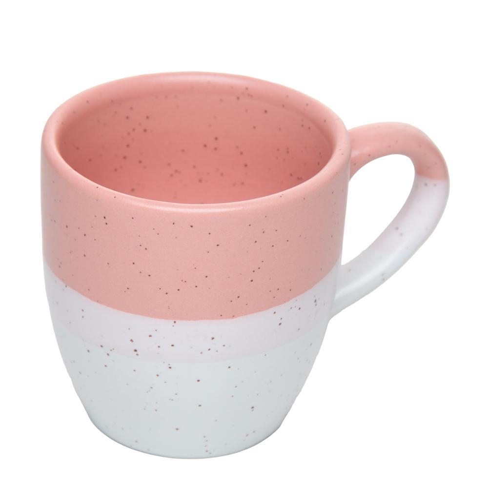 Caneca Ombré 210ml Rosa Cerâmica Wolff para Café Chá Bebidas Quentes Mesa Posta