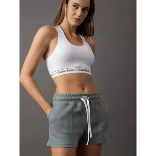 Top Feminino Nadador Básico Elástico Com Logo Underwear Calvin Klein - Branco em Oferta na Shopee