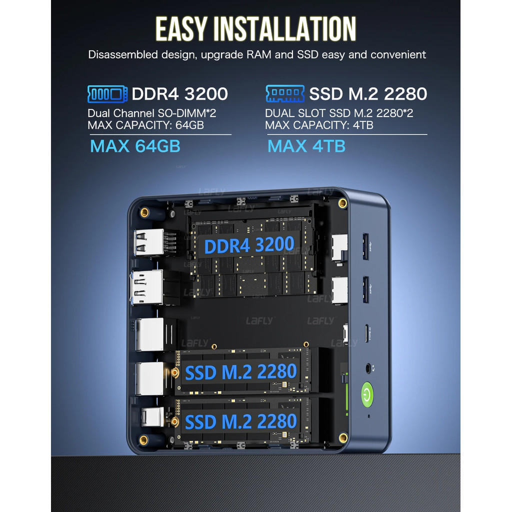 Gmktec M5 Plus Ryzen 7 5825U Mini Pc Win11 Pro Nvme Ssd Wifi6E