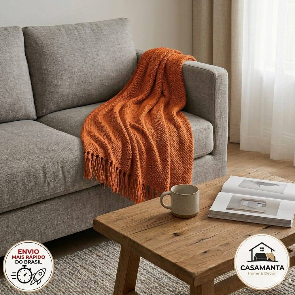 Manta Casal 2,10x1,20 Inverno | Cobertor Quente e Macio Sofá e Cama