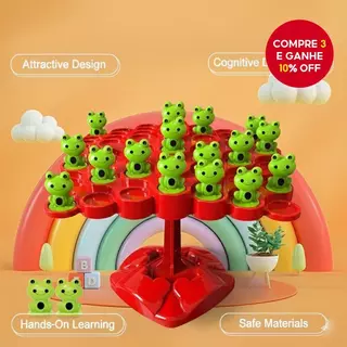 Brinquedo De Árvore De Equilíbrio De Sapo , Jogo De Contagem Educacional Para Crianças , Presente De Natal De Aprendizag em Oferta na Shopee