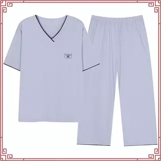Kit 2 Pijamas Masculino Verão e Meia Estação Manga Curta e Calça Malha Promoção em Oferta na Shopee