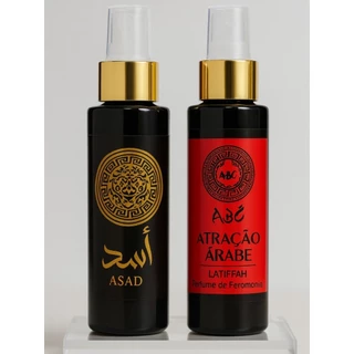 Kit 2 Body Splash Masculinos 100ml – Asad + Atração Árabe Fragrâncias Marcantes e Sofisticadas