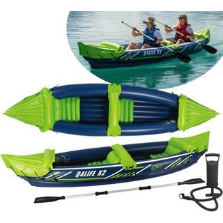 Caiaque Inflável 2 Pessoas Com Kit Acessórios Para Lago Represa Rio Calmo Ou Praia Estável Seguro em Oferta na Shopee