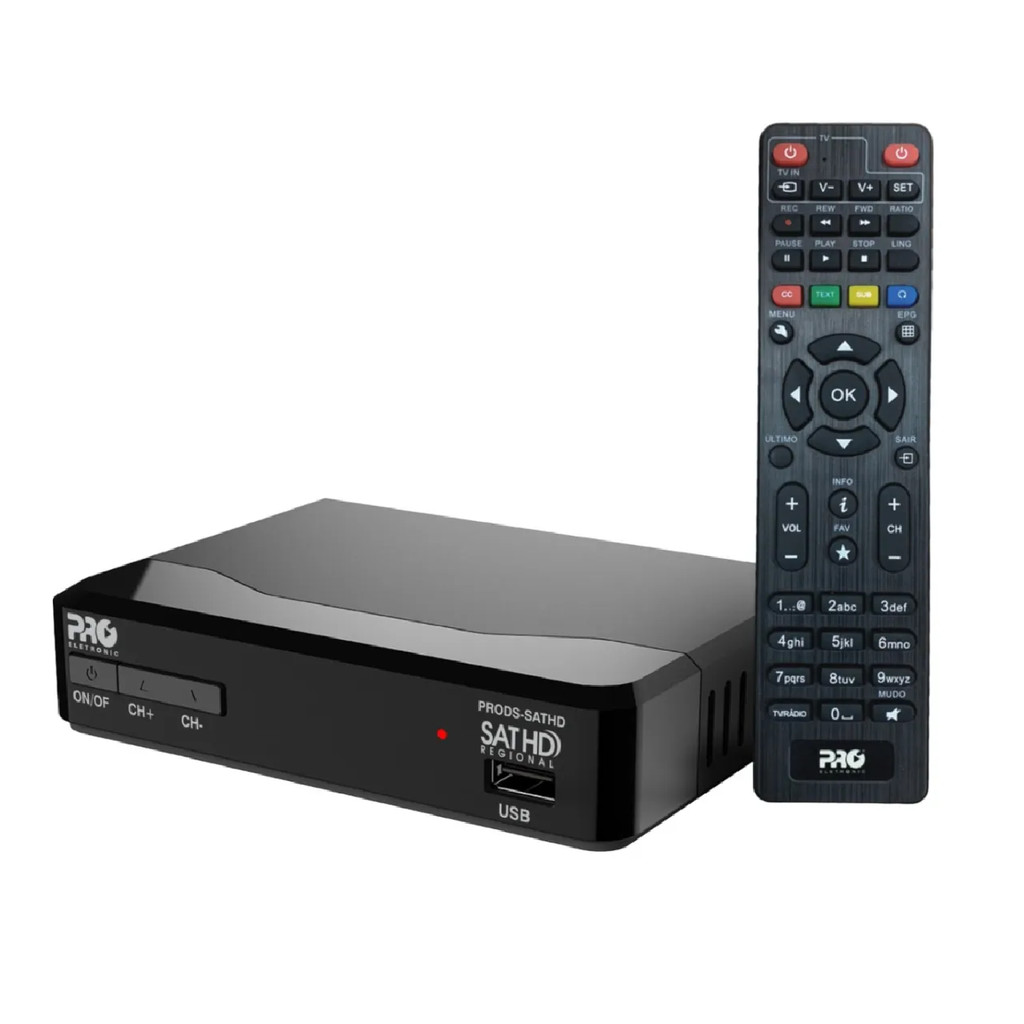Receptor Digital Proeletronic Full HD Nova Parabólica Sat Hd Regional ...