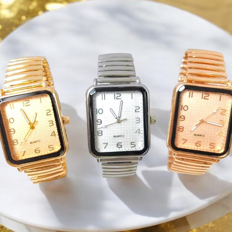 ** ** Relógio Feminino de pulso Pulseira Elástica analógico Pulseira em Aço Bracelete de mola Relógio de metal