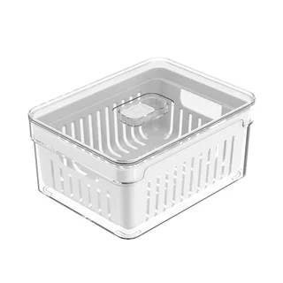 Organizador para Geladeira Ou com Cesto Clear Fresh 2,2 Litros - Embalagem com 4 Unidades em Oferta na Shopee