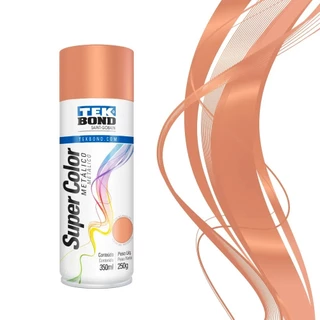 Tinta spray rose Gold 350 ml - Super Color Metálico TekBond em Oferta na Shopee
