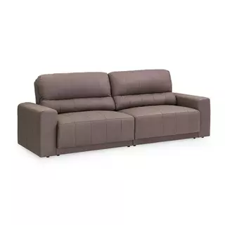 Sofá Reclinável e Retrátil 4 Lugares Herval Moove, Veludo Cappuccino, 270 cm em Oferta na Shopee